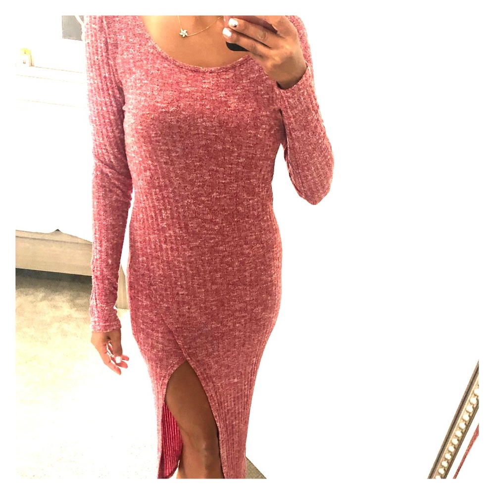 Knit sweater dress